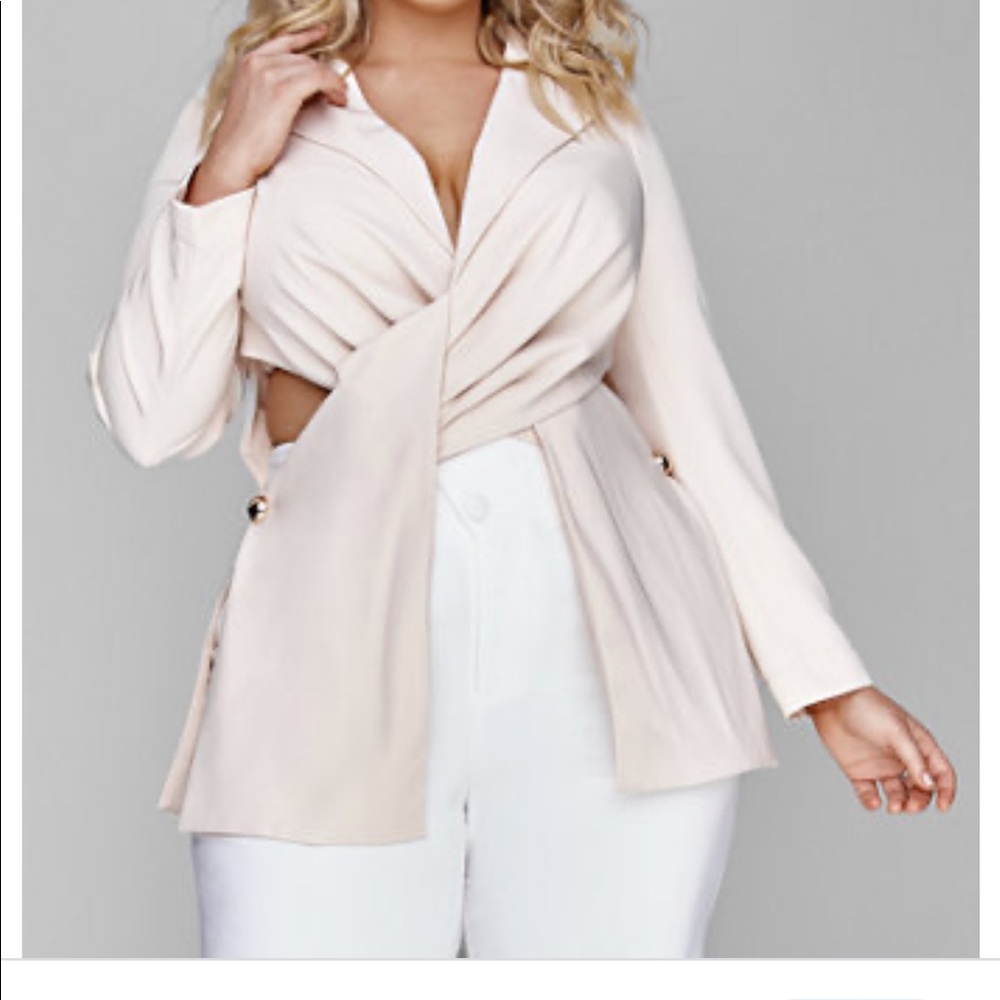Carrie Twist Front Blazer by Fashion to Figure